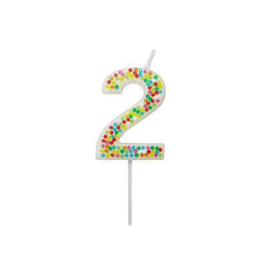 Michaels, Confetti Number Birthday Candle by Celebrate It™ – Category: Candles